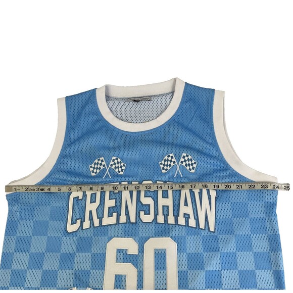 Mens Headgear Classics Crenshaw Nipsey Hussle Stitched Mesh Jersey Size XL Blue - Picture 6 of 8